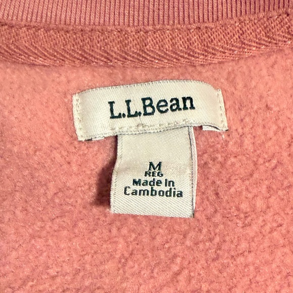 L.L.Bean 1912 Crewneck Logo Sweatshirt Mauve - Picture 4 of 7